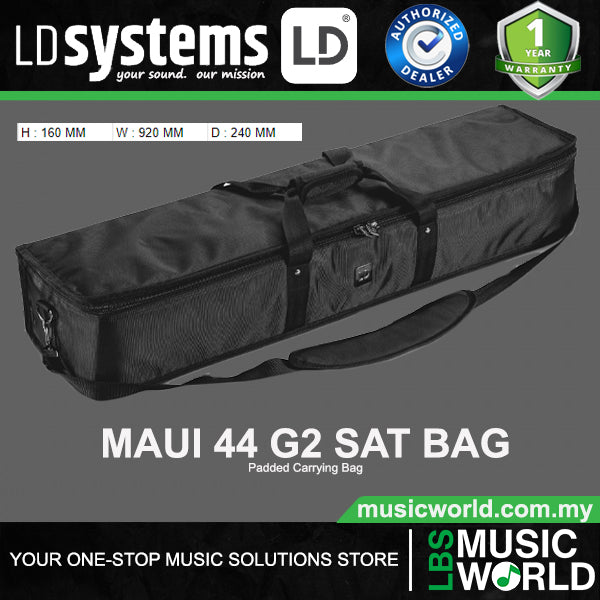 LD Systems MAUI 44 G2 SAT BAG Padded Carrying Bag for MAUI 44 G2 column