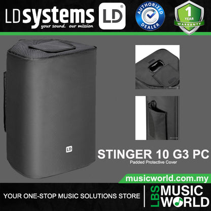 LD Systems Stinger 10 G3 PC Padded Protective Cover for Stinger G3 PA Loudspeaker 10Inch (EB102G3PC)