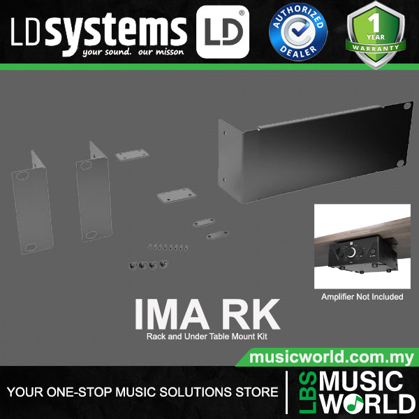 LD Systems IMA RK Rack and Under Table Mount Kit for IMA 30 / IMA 60 (IMARK IMA-RK)