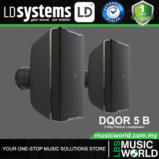LD Systems DQOR 5 B 5 Inch 8 Ohm Two-way Passive Indoor Outdoor Installation Loudspeaker - Pair