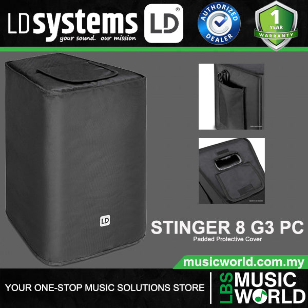 LD Systems STINGER 8 G3 PC Padded Protective Cover for Stinger G3 PA Loudspeaker 8 Inch (LDEB82G3PC)