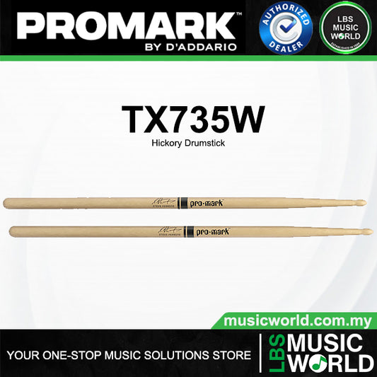 ProMark TX735W Steve Ferrone Hickory Teardrop Wood Tip Drumstick