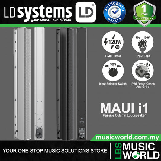 LD Systems MAUI® i1 Passive Indoor and Outdoor Installation Column Loudspeaker (LDMAUII1INT)
