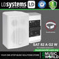 LD Systems SAT 82 A G2 W 80 Watt 8 Inch Active Installation Monitor 2 Way Speaker (SAT82 A G2 W)