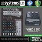 LD Systems VIBZ 8 DC 8 Channel Mixing Console with DFX and Compressor (VIBZ8 DC VIBZ8DC)