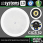 LD Systems CICS 52 40 Watt 5.25 Inch Woofer 2 Way In Ceiling Speaker or Speaker 100 Volt (CICS52 100V)