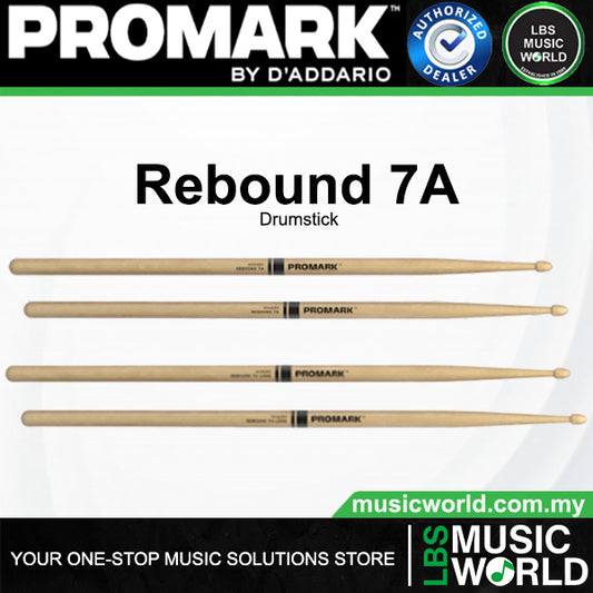 ProMark Classic Rebound 7A Series Hickory Acorn Wood Tip Drumstick (RBH535AW, RBH535LAW)
