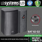 LD Systems SAT 62 G2 80 Watt 6.5 Inch Installtion Monitor Passive Wall Mounted Loudspeaker - Pair (SAT62G2 SAT62 G2)