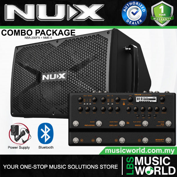 NUX Trident NME-5 Multi Effect Processor Guitar Pedal with Amp Modeler with IR Loader (NME5 NME 5)