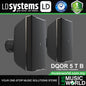 LD Systems DQOR 5 T B 5 Inch 16 Ohm Two-way Passive Indoor Outdoor Installation Loudspeaker - Pair (LDDQOR5TB)