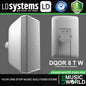 LD Systems DQOR 8 T W 8 Inch 16 Ohm Two-way Passive Indoor Outdoor Installation Loudspeaker - White (LDDQOR8TW)