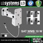 LD Systems SAT WMB 10 Wall Mount and Ceiling Bracket For Loudspeaker up to 10kg (SAT WMB W SAT WMB B)