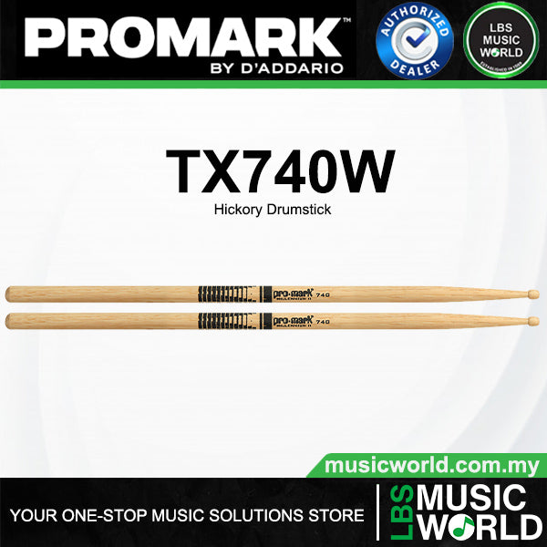 ProMark TX740W Dame Evelyn Glen Hickory Drumstick Wood Tip
