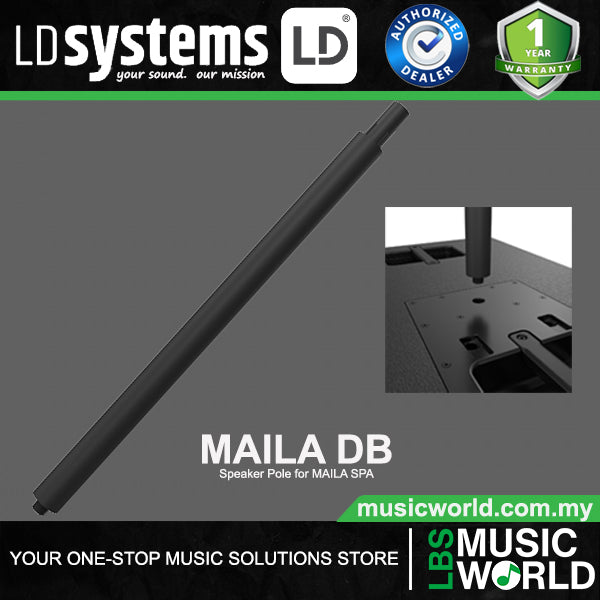 LD Systems MAILA DB Powder Coated Steel Speaker pole for MAILA SPA
