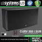 LD Systems CURV 500 I SUB 200 Watt Installation Subwoofer with 10 Inch Bass Reflex Construction (CURV500ISUB)
