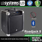 LD Systems Roadjack 8 Battery Powered Bluetooth Loudspeaker with Mixer and Active 2 Way System (LDRJ8)
