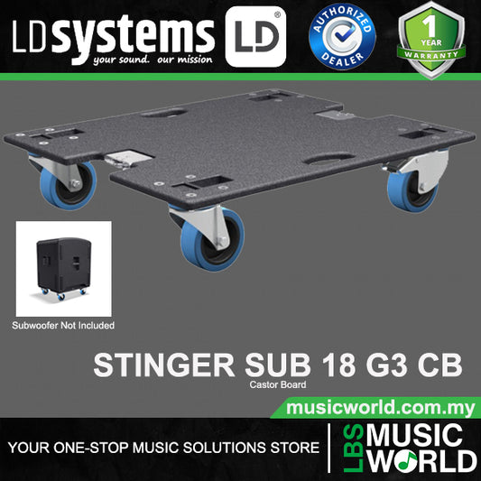 LD Systems STINGER SUB 18 G3 CB Castor Board for STINGER SUB 18 G3 Models (LDESUB18G3CB)