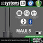 LD Systems MAUI 5 800 Watt Ultra Portable Column PA System with Mixer and Bluetooth (LDMAUI5 LDMAUI5W)