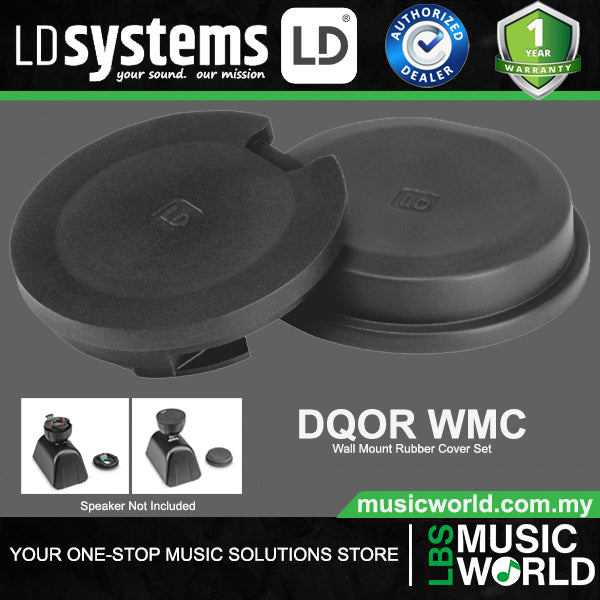 LD Systems DQOR WMC Rubber Cover Set for Wall Mount Plate - Pair (LDDQORWMC)