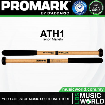 ProMark ATH1 Marching Series Hickory Nylon Tip Tenor Mallets