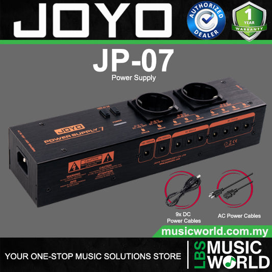 JOYO JP-07 Power Supply 7 1200W AC Power Adapter Effect Pedals (JP07)