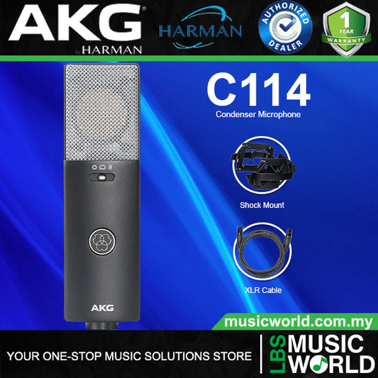 AKG C114 Large Diaphragm Multi Pattern Condenser Microphone