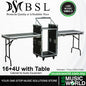 BSL 12 16 with 4U Mixer Mount Cabinet Workstation Rack for Audio Equipment (124U 164U 12 4U 16 4U)