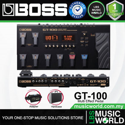 Boss GT-100 Guitar Multi Effect Pedal Processor with Original Adapter (GT100)