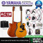 Yamaha AC1M 40 Inch Concert Cutaway Solid Sitka Spruce Top Acoustic Electric Guitar- Natural