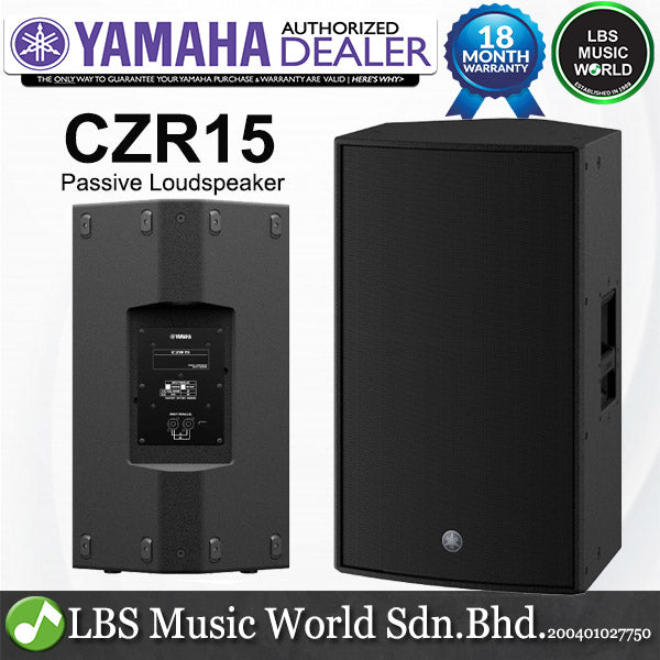 Yamaha CZR15 800 Watt 15" 2 Way with Bass Reflex Lightweight Passive Speaker