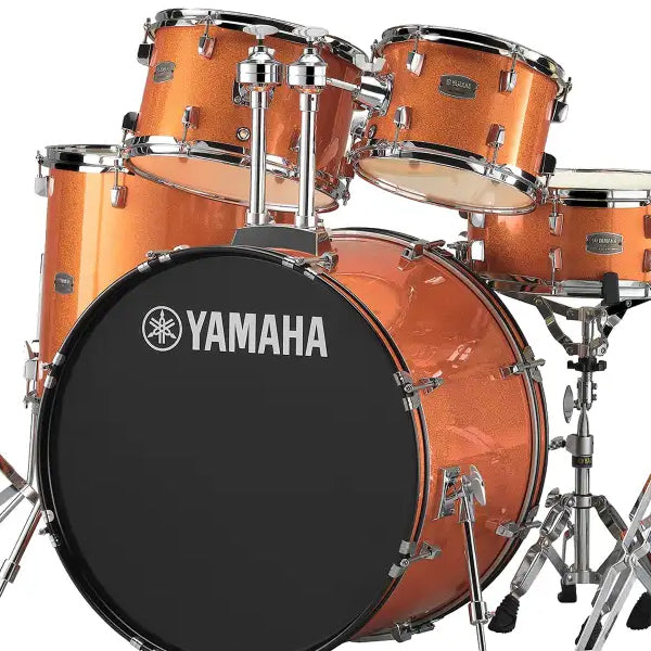 Yamaha Rydeen RDP2F5 5 Pieces Acoustic Drum Set with Cymbal Package - Orange