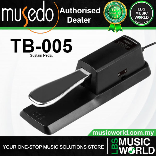 Musedo TB-005 Universal Sustain Damper Pedal for Digital Piano and Keyboard (TB005)