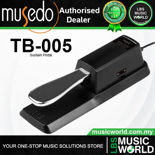 Musedo TB-005 Universal Sustain Damper Pedal for Digital Piano and Keyboard (TB005)