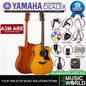Yamaha A3M ARE 41 Inch Dreadnought Cutaway Solid Sitka Spruce Top Acoustic Electric Guitar - Vintage Natural