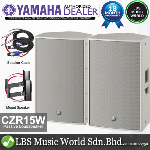 Yamaha CZR15 800 Watt 15" 2 Way with Bass Reflex Lightweight Passive Speaker