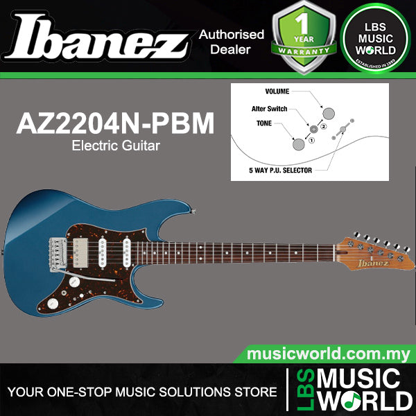 Ibanez AZ2204N Alder Body Prestige Electric Guitar with HSS Pickup and Gotoh Tremolo