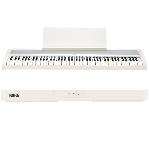 Korg B2+ 88 Keys Digital Piano with Metronome 12 Sounds Built In Speaker White (B2 Plus)