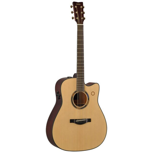 Yamaha TAG3 C 41 Inch Solid Spruce Top Dreadnought Acoustic Electric Guitar with Pickup (TAG3C)