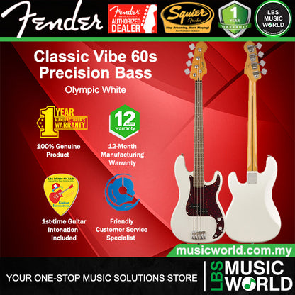 Squier by Fender Classic Vibe 60s Precision 4 Strings Electric Bass Guitar Indian Laurel Fingerboard