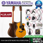 Yamaha AC3R ARE 41 Inch Concert Cutaway Solid Sitka Spruce Top Acoustic-Electric Guitar With Pickup - Vintage Natural