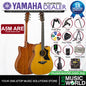 Yamaha A5M ARE Dreadnought Cutaway Acoustic Electric Guitar with Hard Case - Vintage Natural