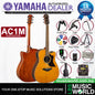 Yamaha AC1M 40 Inch Concert Cutaway Solid Sitka Spruce Top Acoustic Electric Guitar- Natural