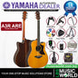 Yamaha A3R ARE 41 Inch Dreadnought Cutaway Solid Sitka Spruce Top Acoustic Electric Guitar - Vintage Natural
