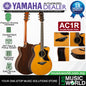Yamaha AC1R 41 Inch Concert Solid Sitka Spruce Top Acoustic Guitar With Pickup Natural