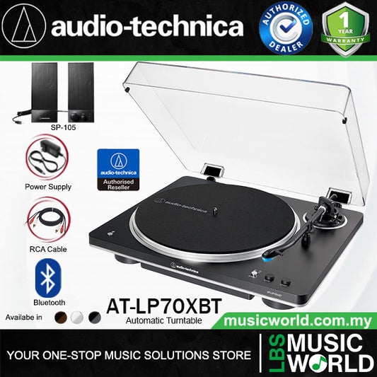 Audio Technica AT-LP70XBT Fully Automatic Wireless Belt Drive Turntable Disc Player (ATLP70XBT LP70X LP70))