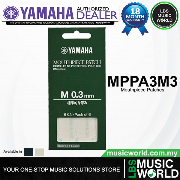 Yamaha MPPA3M3 0.3 mm Mouthpiece Patch for Clarinet Saxophone Woodwind Mouth Piece Protector