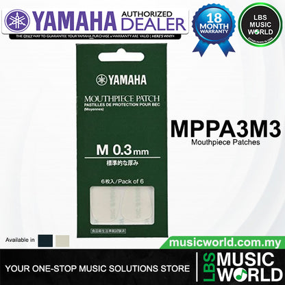 Yamaha MPPA3M3 0.3 mm Mouthpiece Patch for Clarinet Saxophone Woodwind Mouth Piece Protector