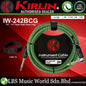 Kirlin IW-242BCG Original Gold Tip Woven Instrument Cable for Electric Acoustic Guitar Keyboard Bass Amplifier (IW242BCG)