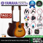 Yamaha TAG3 C 41 Inch Solid Spruce Top Dreadnought Acoustic Electric Guitar with Pickup (TAG3C)