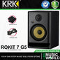 KRK ROKIT 7 G5 7 Inch Powered Active Studio Monitor Speaker - Black (RP7G5)